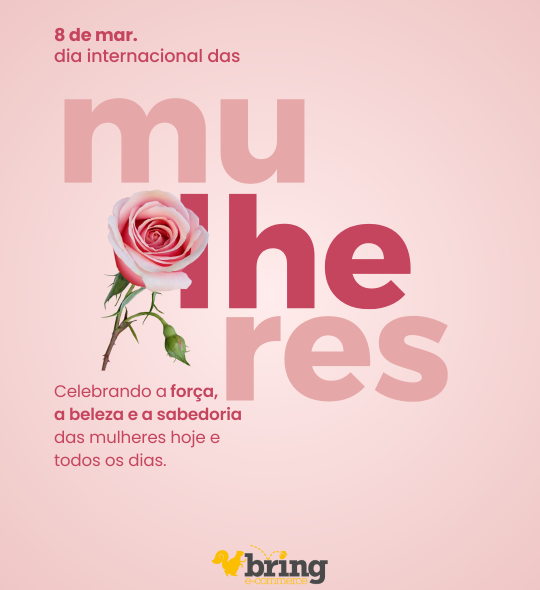 Dia internacional das mulheres florido moderno rosa claro post do instagram